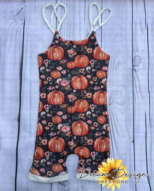 2T one piece shoulder tie romper