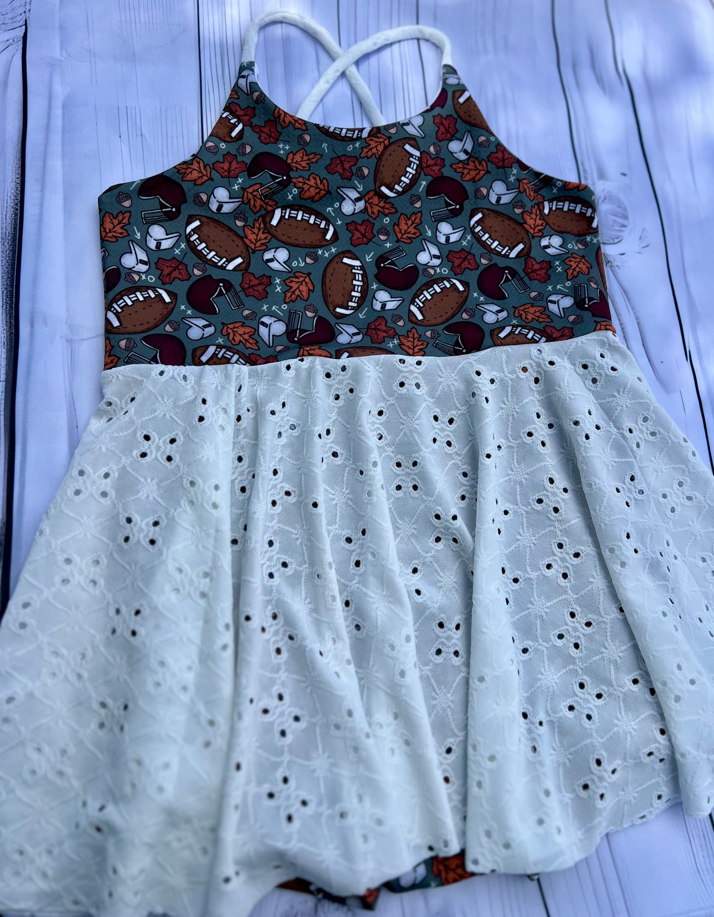 7/8 crisscross romper