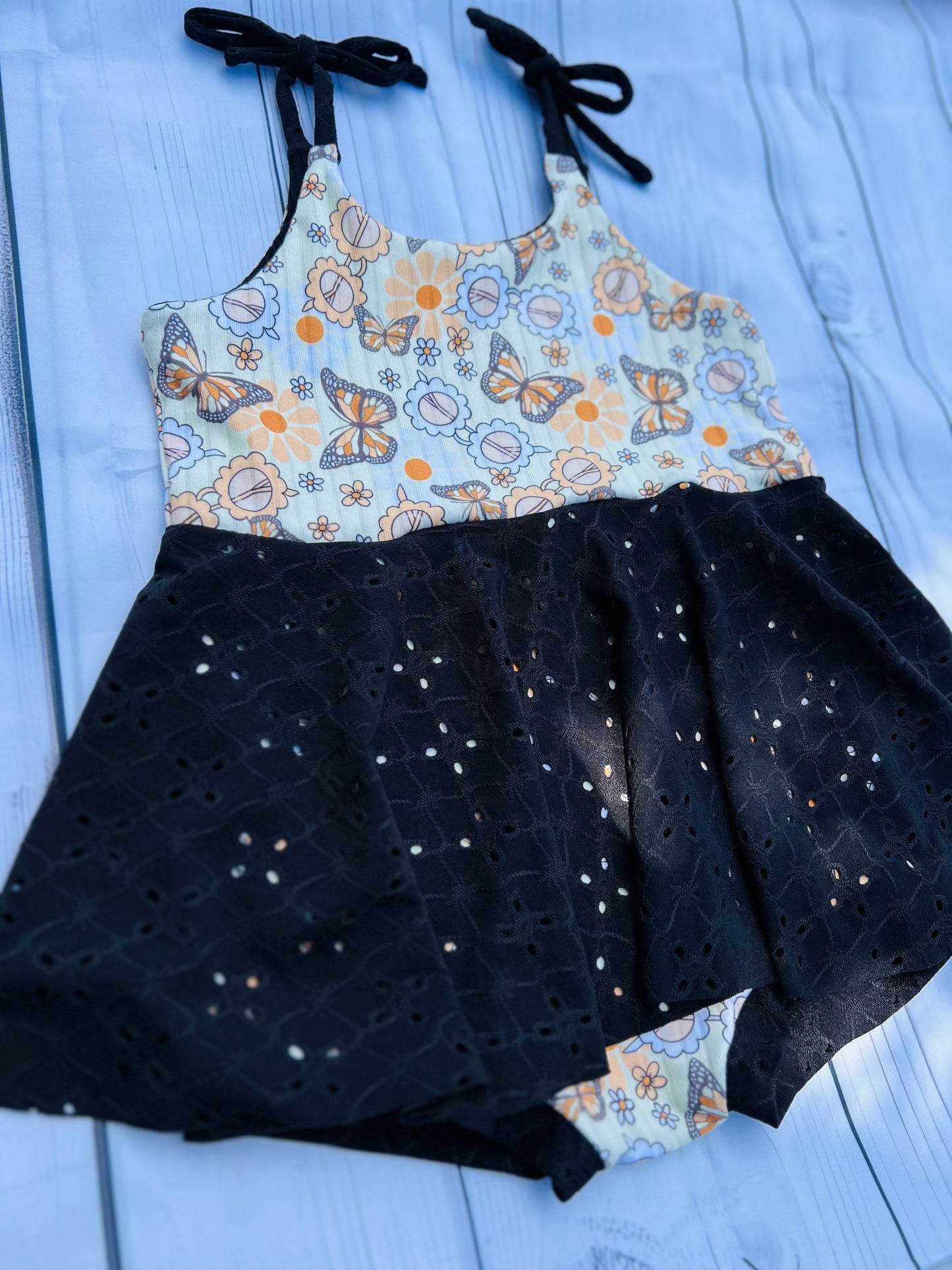 5t Shoulder tie romper
