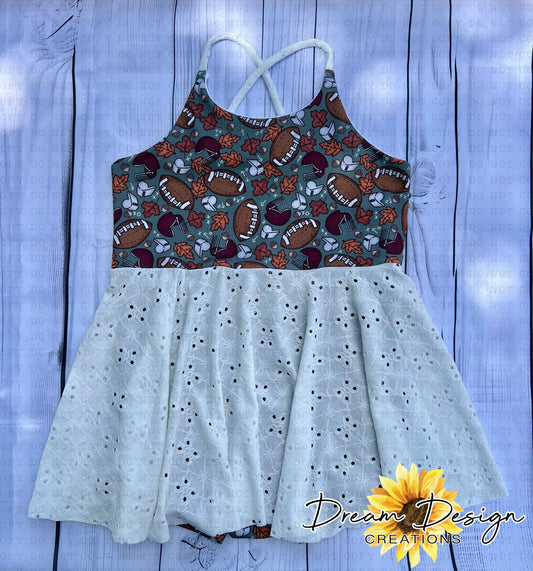 7/8 crisscross romper