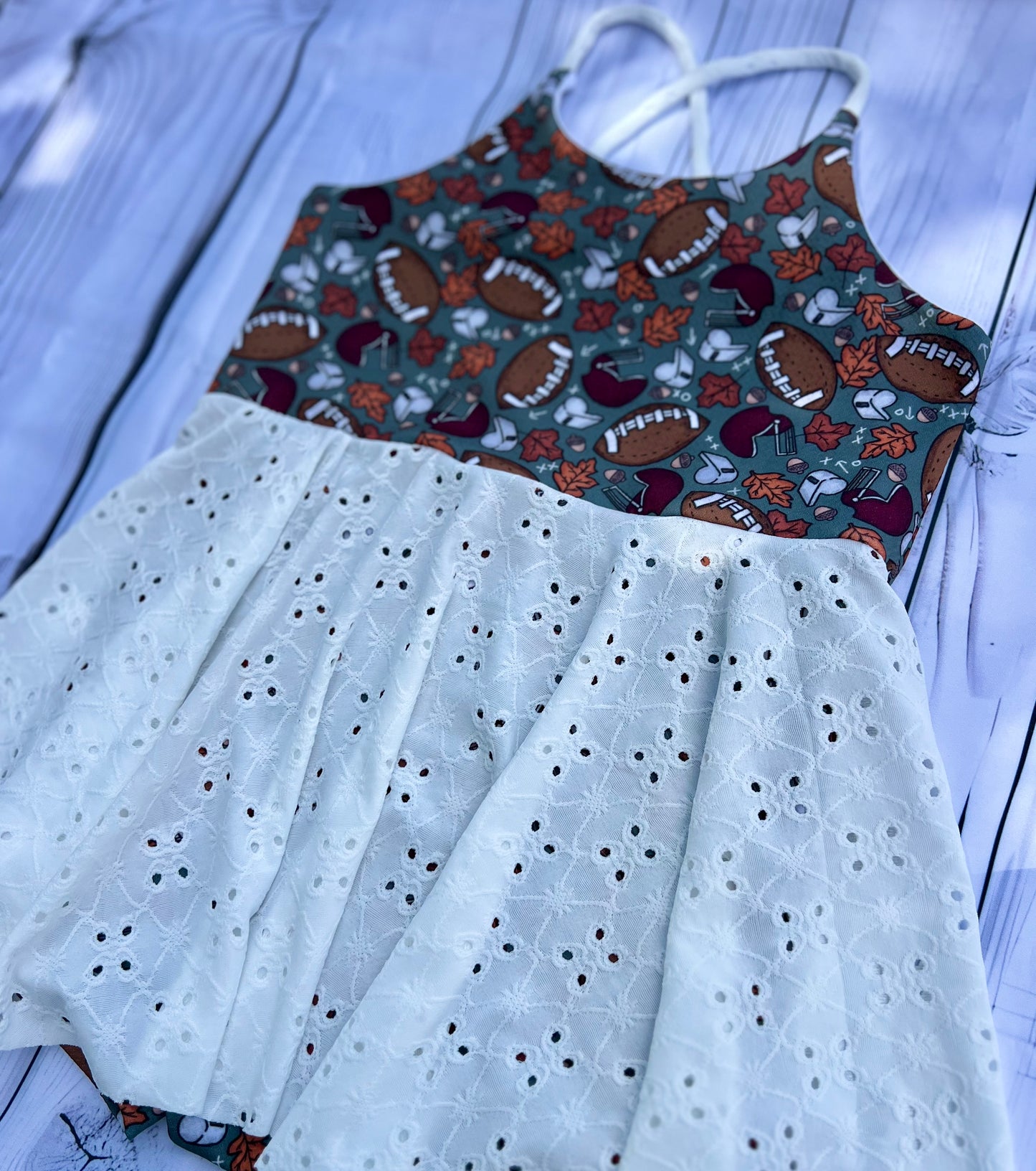 7/8 crisscross romper